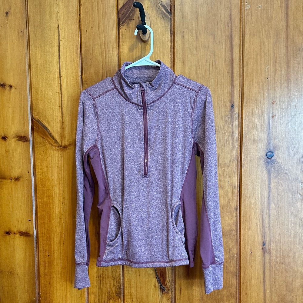 90 Degree by Reflex Women’s Maroon 1/4 Zip Size M